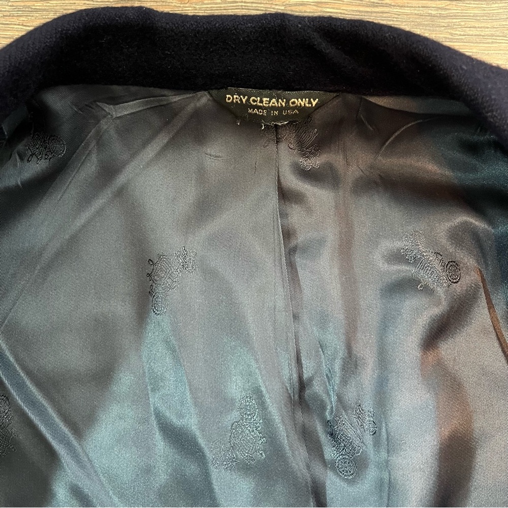100% Cashmere Made in USA Mark Shale Navy Blue 2 Button Jacket Men’s M size 40 - Picture 2 of 13